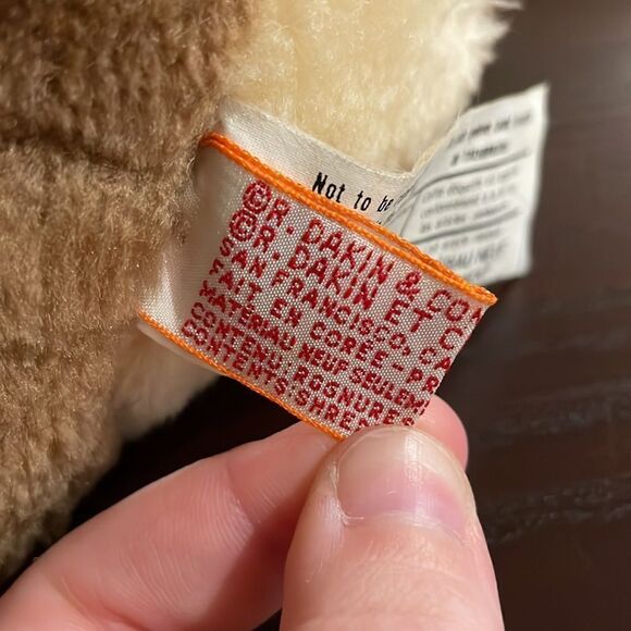 Two 1979 R. Dankin Racoon Stuffed Animals Good Condition 9” tall Vintage 70s - Picture 8 of 15